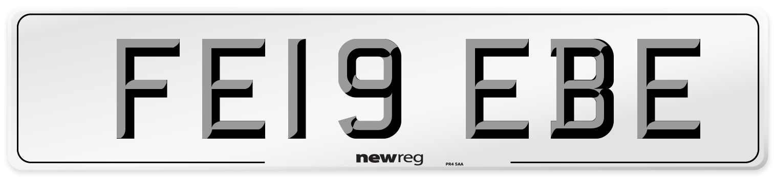 FE19 EBE Number Plate from New Reg